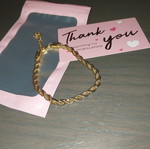 Bracelet new, gold tone