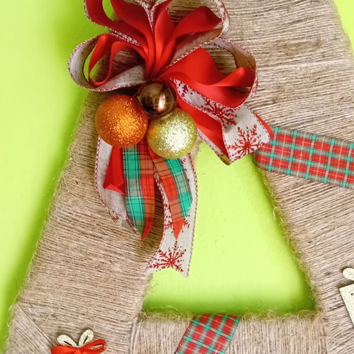 Christmas tree made of cardboard new, handmade