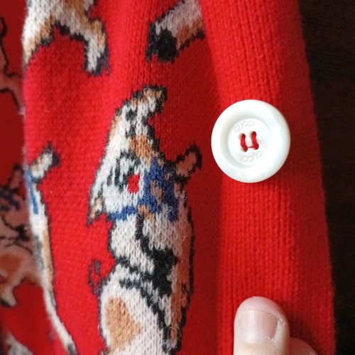 Gucci vest like new, red