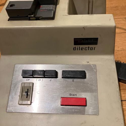 Diehl dilector used punched tape reader unit for vintage calculators