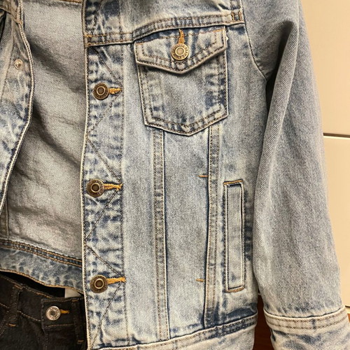 Denim set like new for boy 6-7 years, jacket and skinny blue jeans