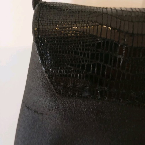 Black shoulder bag used with minor wear