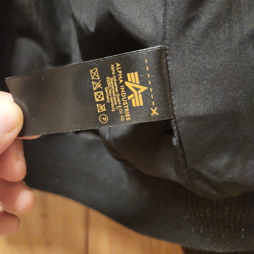 Alpha Industries bomber jacket like new, men's black, size L