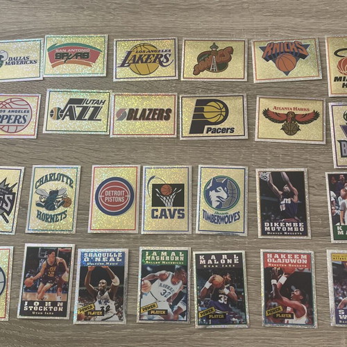 Panini NBA 95-96 stickers, pack of 146, silver foil