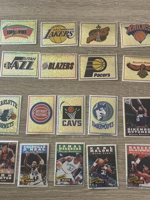 Panini NBA 95-96 stickers, pack of 146, silver foil