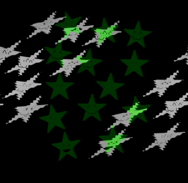 Αστεράκια  glow in the dark 13 τεμάχια