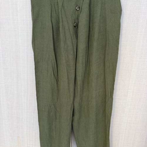 Vassia Kostara linen set like new, green blazer S/M and pants S