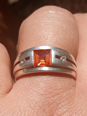925 silver ring, 17mm
