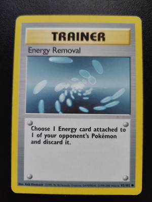 Trainer Energy Removal μεταχειρισμένη κάρτα από Base Set 1999 92/102