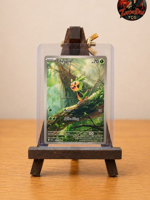 Chespin Illustration Rare Pokémon TCG Mega Evolution Chaos Rising card like new
