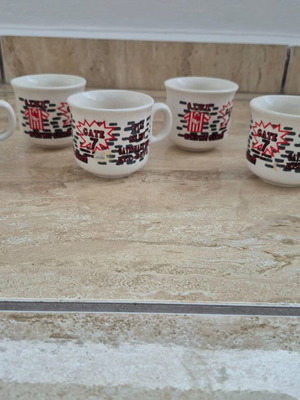 Coffee cups for Greek coffee like new, set of 6