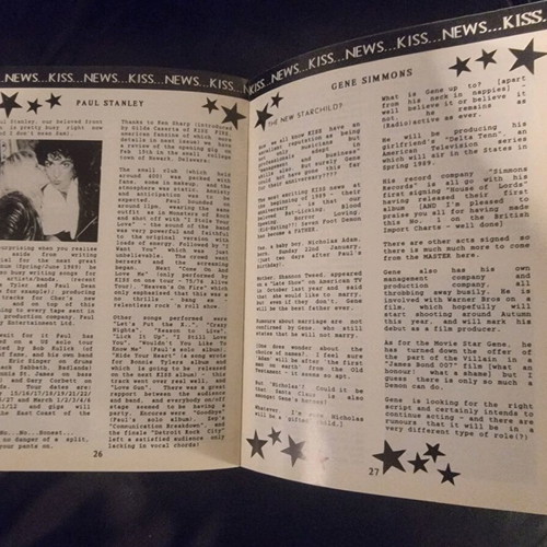 KISS Crazy fanzine used, March 1989