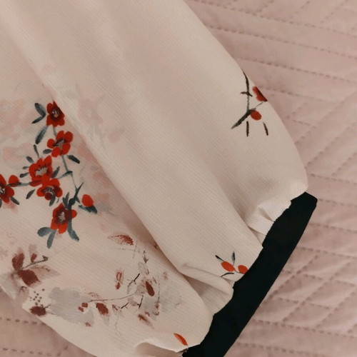 Floral Shein airy shirt like new, size S