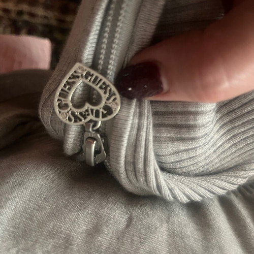 Guess ribbed jacket new, grey, size M