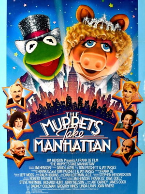 The Muppets Take Manhattan Movie Poster like new 1984