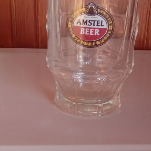 Amstel Beer Glasses used, set of 9, 500ml