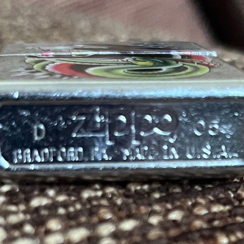 Erick Lynch Tattoo Design Zippo Lighter nearly unused