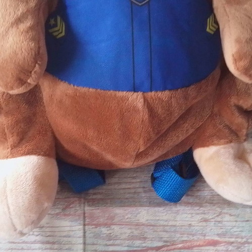 Paw Patrol Chase plush velvet kids backpack used