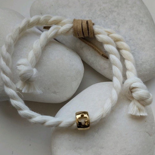 Handmade baptismal martyrika, pack of 50 with cotton cord and cross