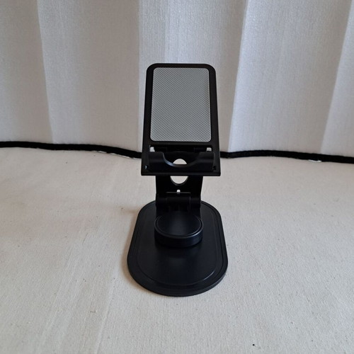 Adjustable phone and tablet stand new, foldable black