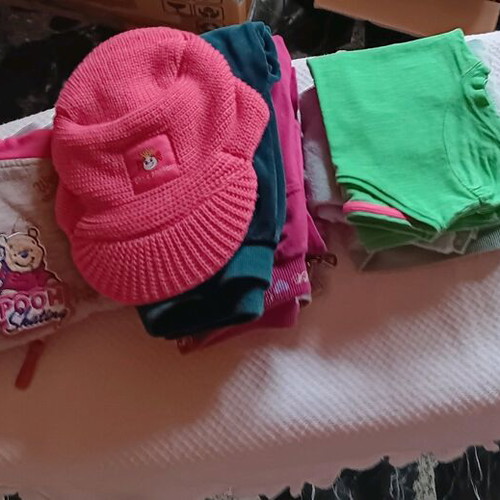 Girls' clothing set 15 pieces used, colorful, ages 1.5-3 years