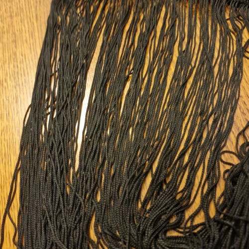 Kare Design curtain with fringes black like new, 1 meter size