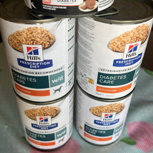 5 pcs Hill’s diabetes care w/d & proplan diabetes