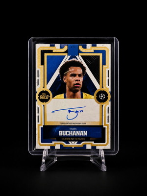 Topps Gold UCC Buchanan Autograph Card Villiareal