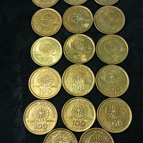 100 Drachma Coin Alexander the Great 1992 Vergina like new, pack of 18