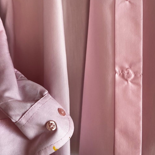 Cotton shirt used with Mao collar, size S