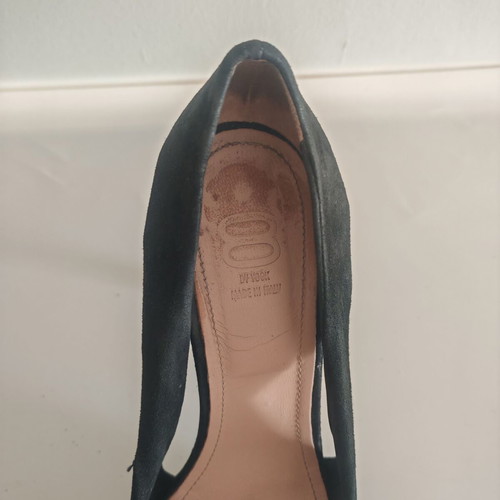 8 by YOOX Black Suede Pumps Size 38 Used, Made in Italy