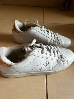 Fila athletic shoes used, white, size 41
