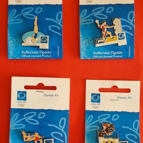 Pins Athens 2004 sports series new, set of 33 pieces