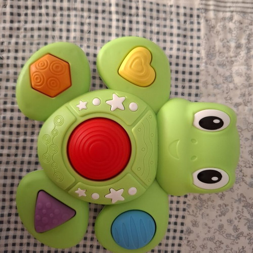 Baby Toy Turtle Rattle with Popit Buttons like new