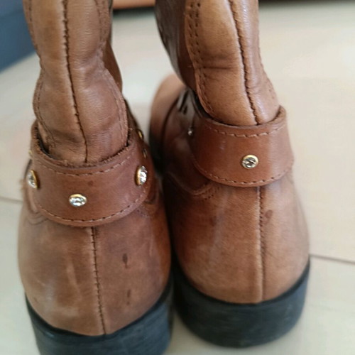 Rollini leather boots used, brown color, size 40