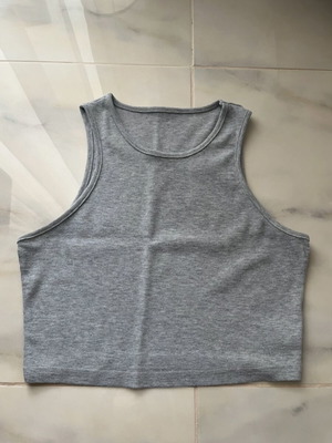 Shein Grey Sleeveless Top like new, size S