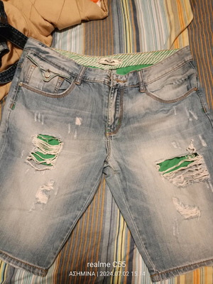 Men's denim bermuda shorts like new, size XL