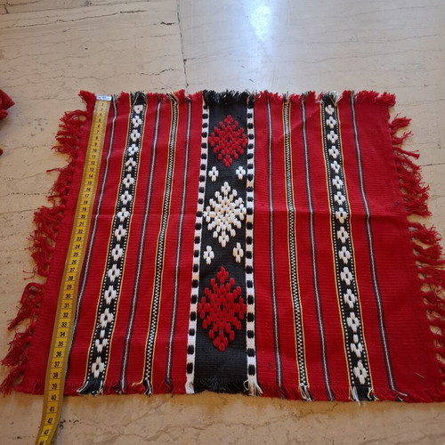 Vintage set of 8 traditional woven linens Arta Brașov