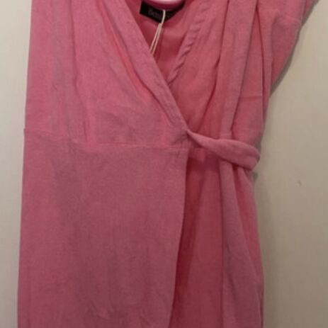 Benissimo Pink Beach Dress new, short terry fabric