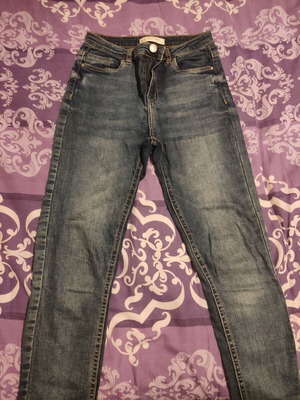Pink Woman skinny jeans used, size S, blue