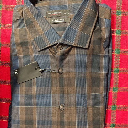 Westbury Premium men's shirt checked, new, size Medium