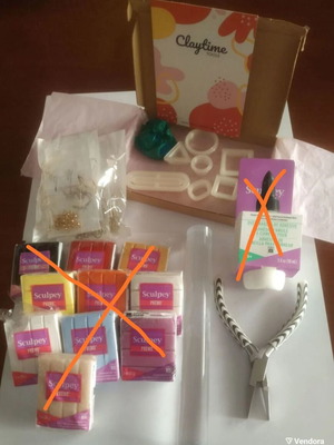 Polymer clay and jewelry making tools like new