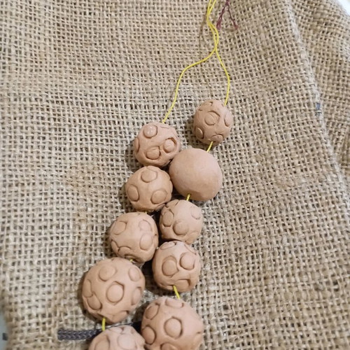 Worry beads handmade ceramic from Sifnos new