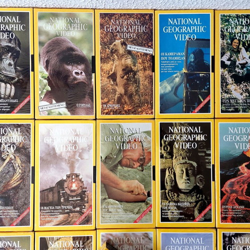National Geographic VHS Collection of 17 New Sealed Documentaries Dubbed in Greek