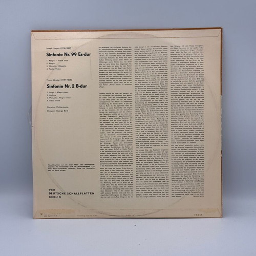 Joseph Haydn and Franz Schubert Symphonies vinyl used
