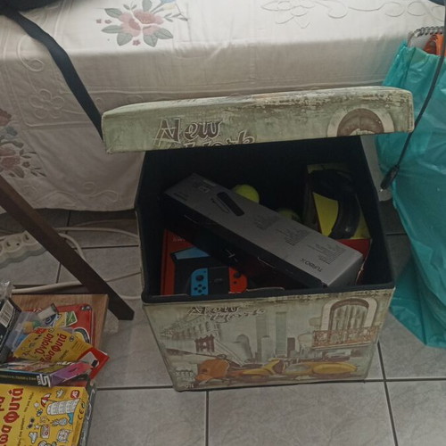 Children's stool used with repairable tear underneath