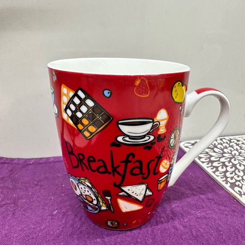 Mug Breakfast red new