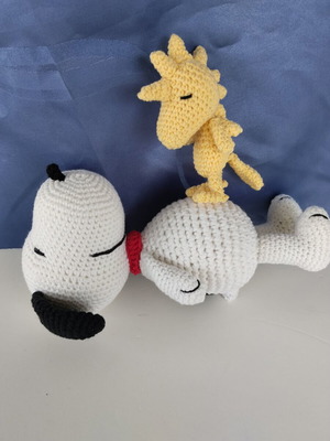 Handmade Snoopy and Woodstock set new