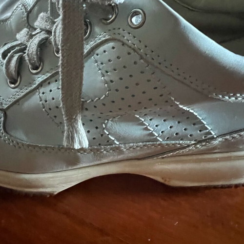 Hogan women's sneakers used, turquoise, size 37
