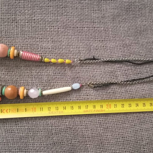 Accessorize ethnic necklace used, multicolored